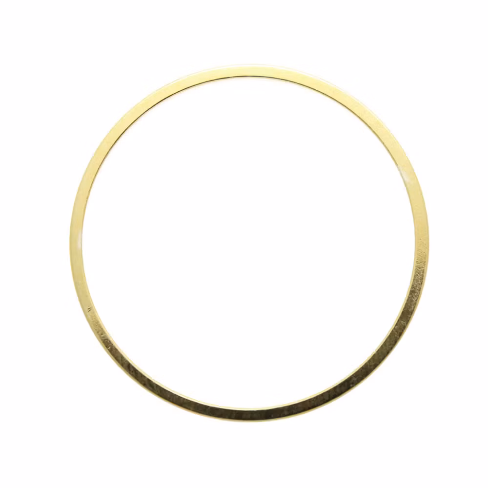 Guldfärgad 30mm Metallram Rund 1st