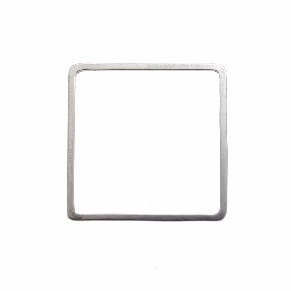 Mörkt Silverfärgad 304 Rostfritt Stål 20x20mm Metallram Fyrkant 1st