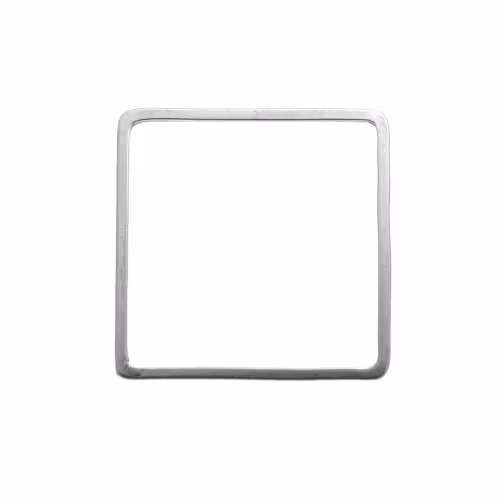 Mörkt Silverfärgad 304 Rostfritt Stål 20x20mm Metallram Fyrkant 1st