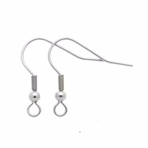 Mörkt Silverfärgad 316 Kirurgiskt Stål Örkrok 20x20mm 5par