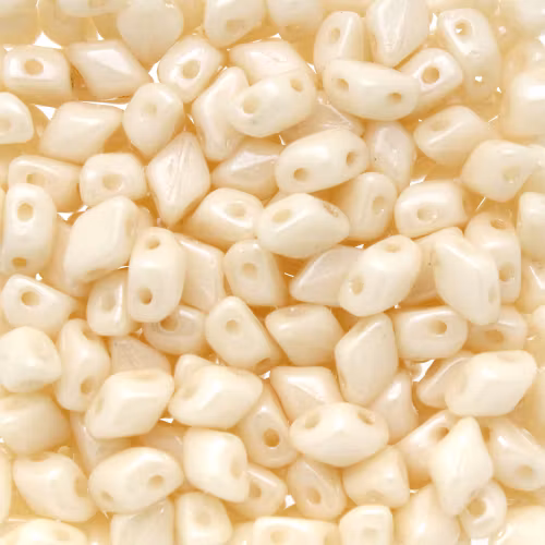 Opaque White Beige Luster Mini Gemduo 5g