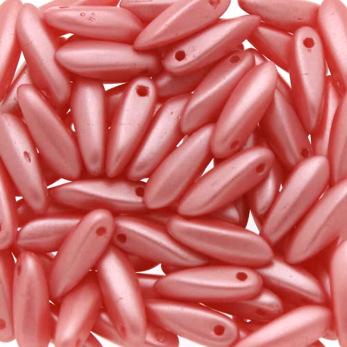 Alabaster Pastel Coral Rose Daggers 3x11mm 5g