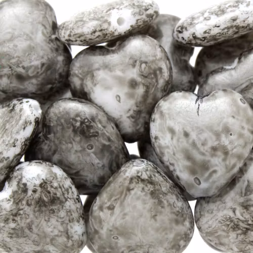 Mishmash Taupe Heart 15x16mm 1st