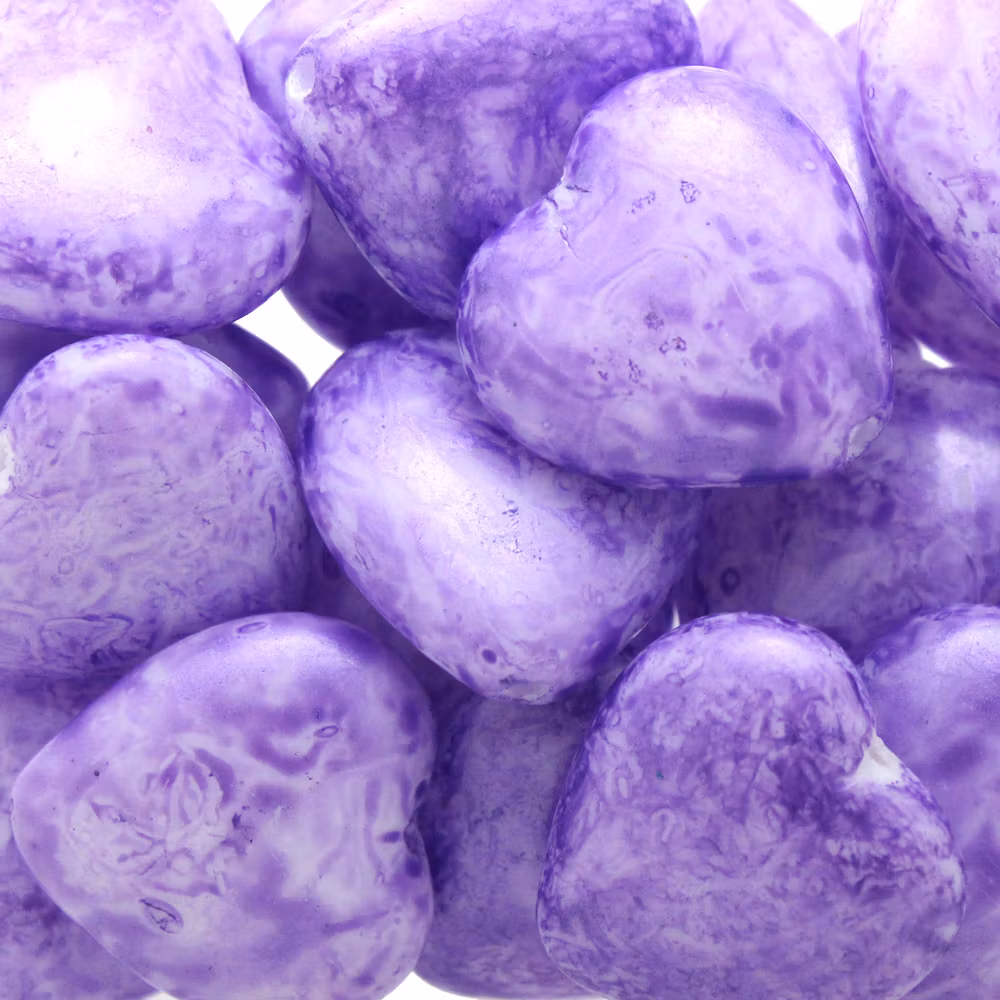 Mishmash Violet Heart 15x16mm 1st