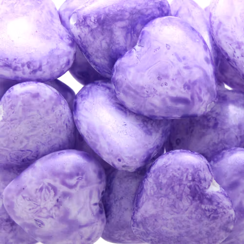 Mishmash Violet Heart 15x16mm 1st