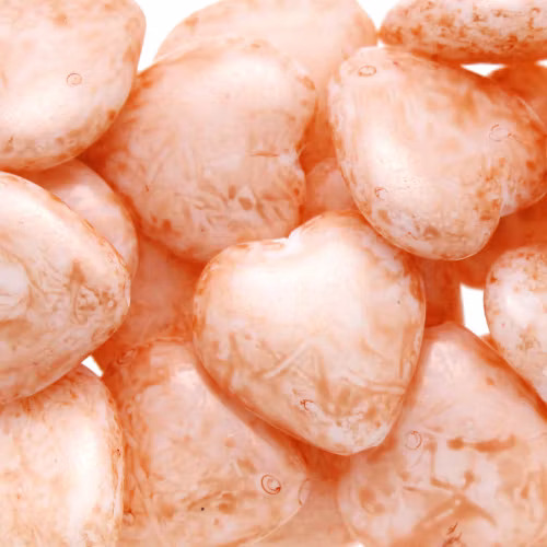 Mishmash Peach Heart 15x16mm 1st