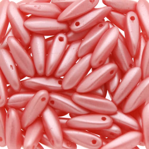 Alabaster Pastel Coral Rose Daggers 3x11mm 5g
