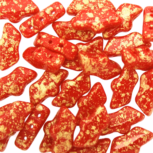 Opaque Red Gold Splash Delos 5g