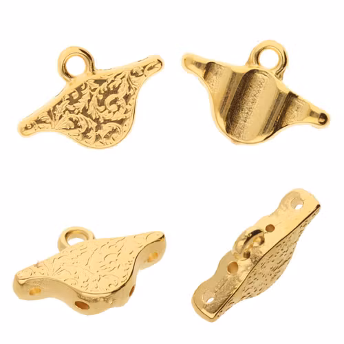 Guldpläterad Aosa Cymbal 2st