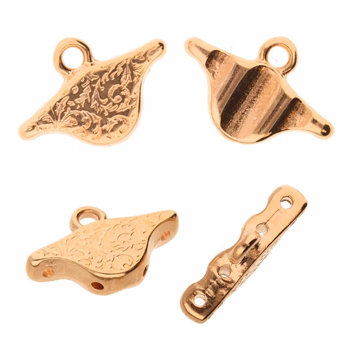 Roséguldpläterad Aosa Cymbal 2st