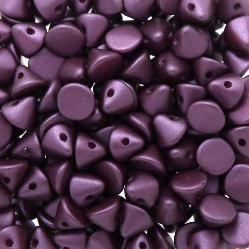 Alabaster Pastel Bordeaux Button Bead 50st