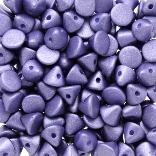 Alabaster Metallic Violet Button Bead 50st