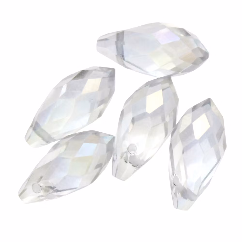 Crystal AB Droppe Glas 12x6mm 1st