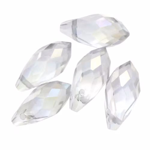Crystal AB Droppe Glas 12x6mm 1st