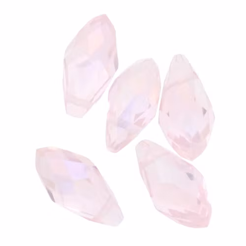 Pink AB Droppe Glas 12x6mm 1st