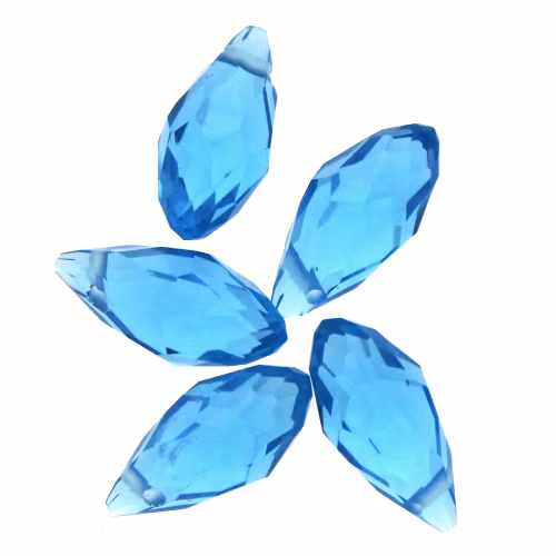 Aqua Droppe Glas 12x6mm 1st