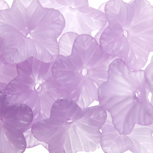 Violet Frost Blomma Akrylpärla 5-bladig 18mm 1st