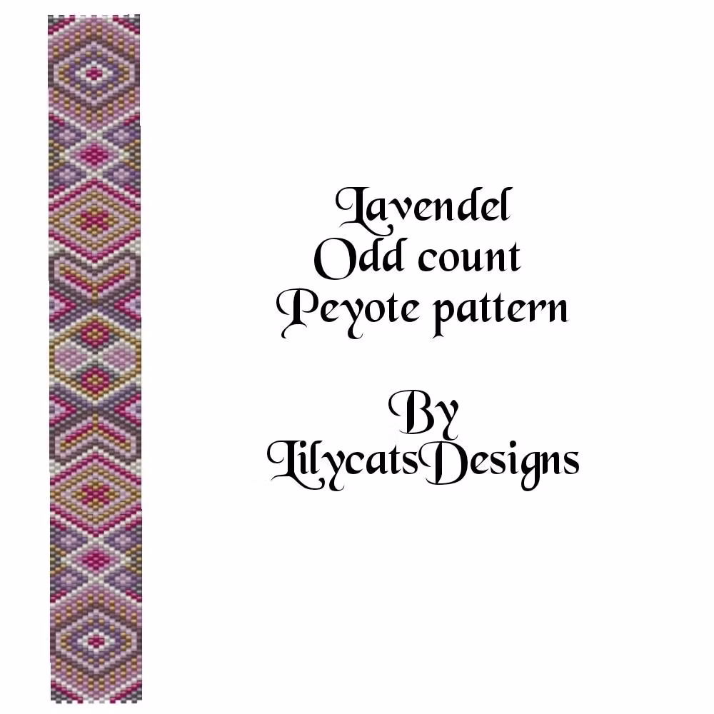 Lavendel Peyote Armband PDF
