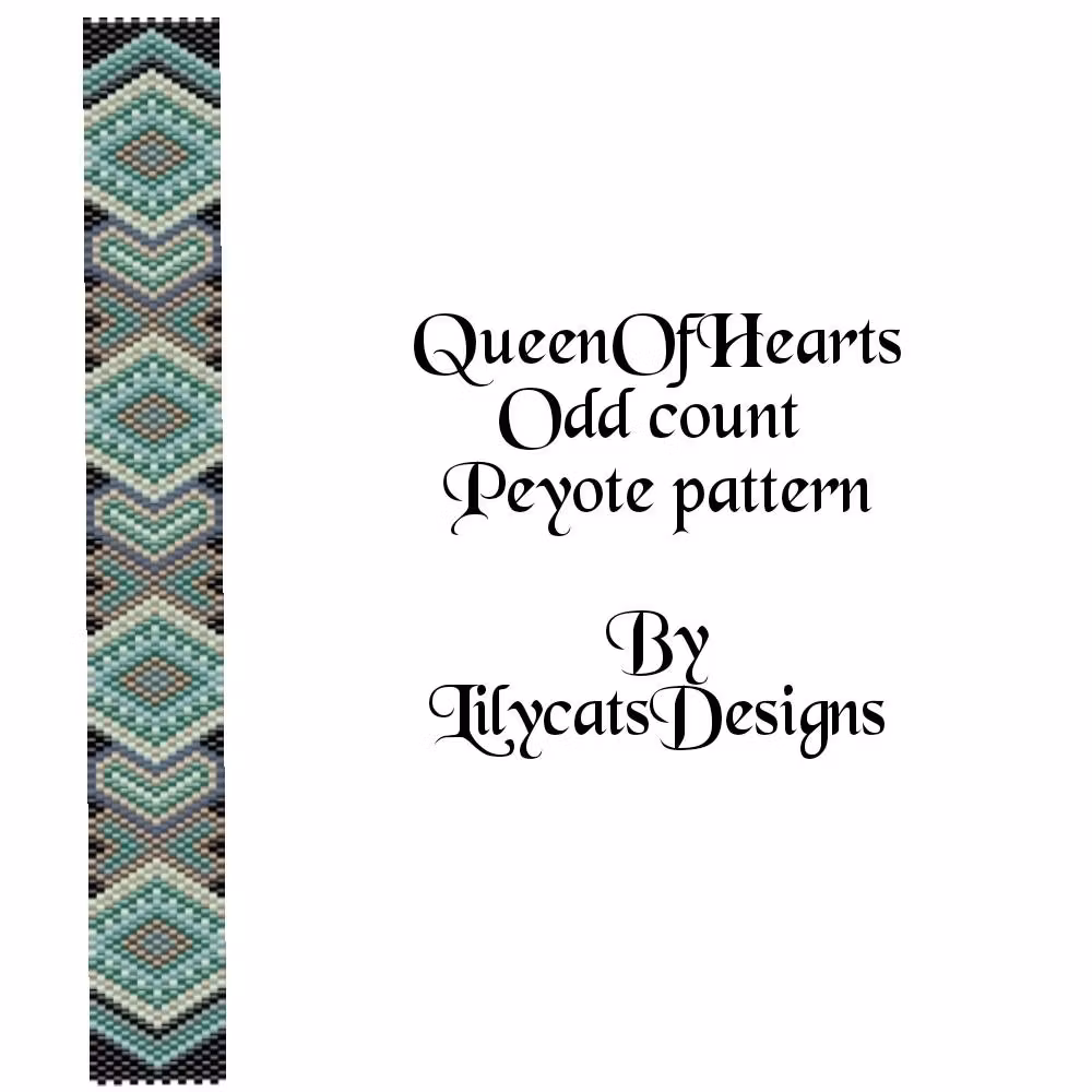 Queen Of Hearts Peyote Armband PDF