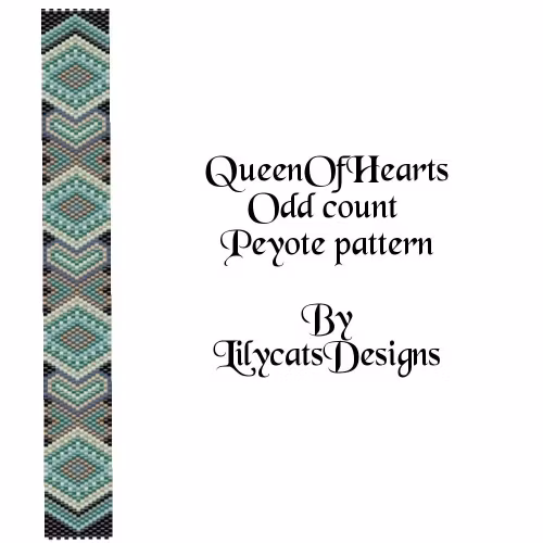 Queen Of Hearts Peyote Armband PDF