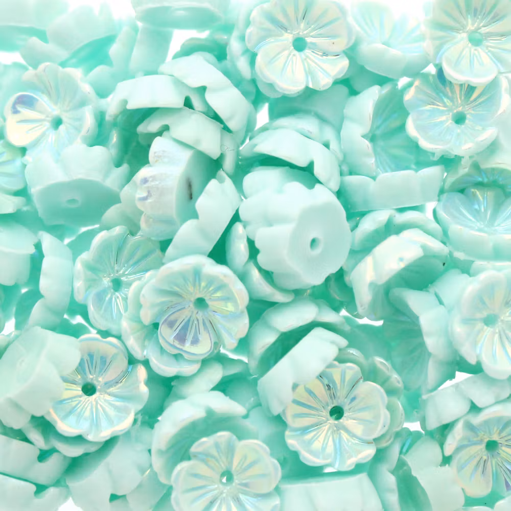 Mint AB Blomma Resinpärla 5-bladig 8mm 10st