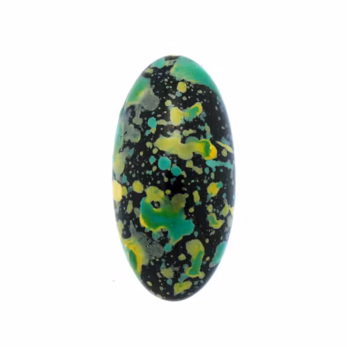 Enamel Green Yellow Athos Par Puca 20x10x6mm 1st