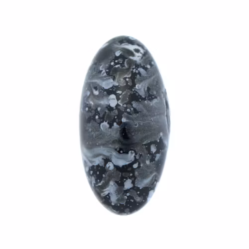 Enamel Grey Silver Athos Par Puca 20x10x6mm 1st