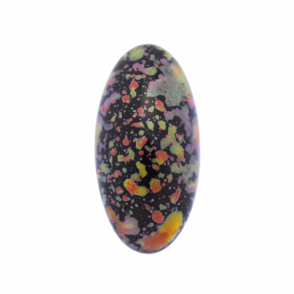 Enamel Yellow Orange Athos Par Puca 20x10x6mm 1st
