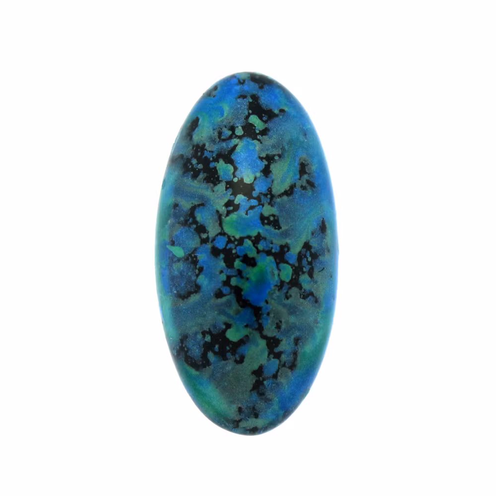 Enamel Turquoise Green Athos Par Puca 20x10x6mm 1st