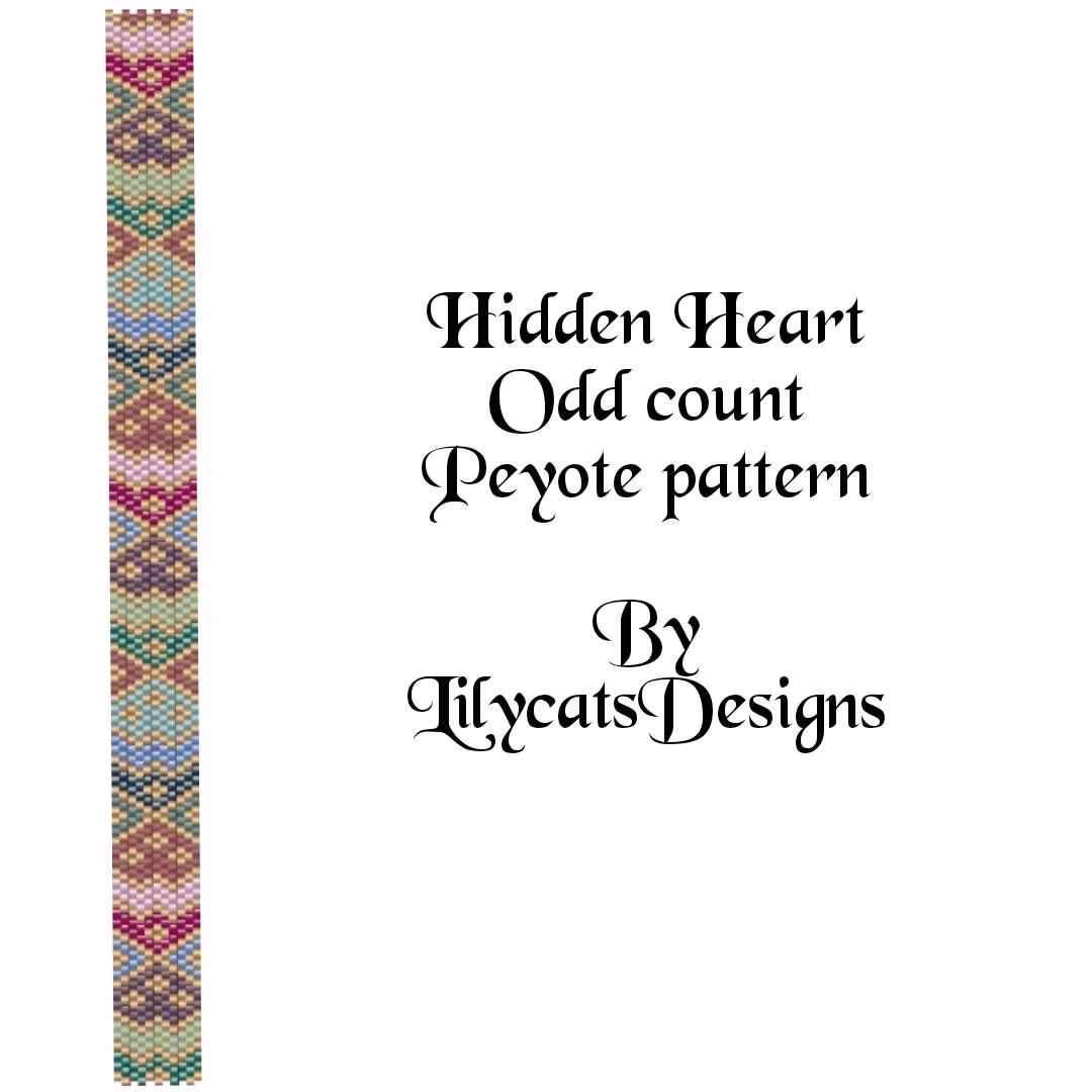Hidden Heart Peyote Armband PDF