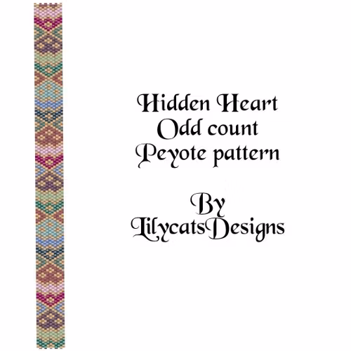 Hidden Heart Peyote Armband PDF
