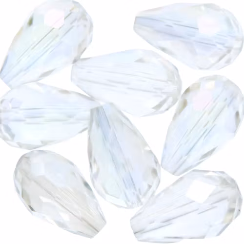 Crystal AB Droppe Glas 15x10mm 1st