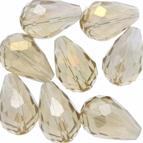 Gold AB Droppe Glas 15x10mm 1st