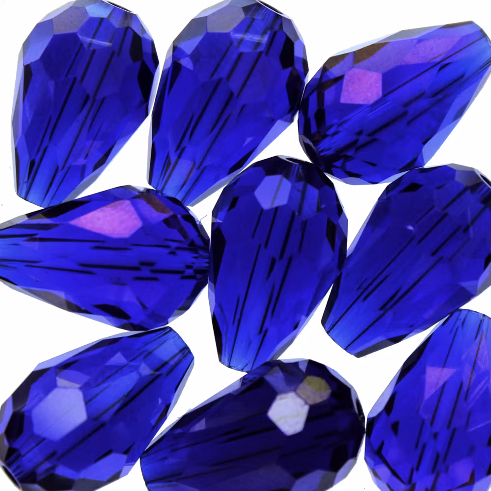 Cobalt AB Droppe Glas 15x10mm 1st