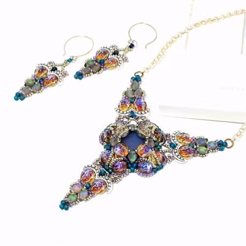 Ziggurat Halsband och Örhängen PDF 1pkt Baroque/Gemduo