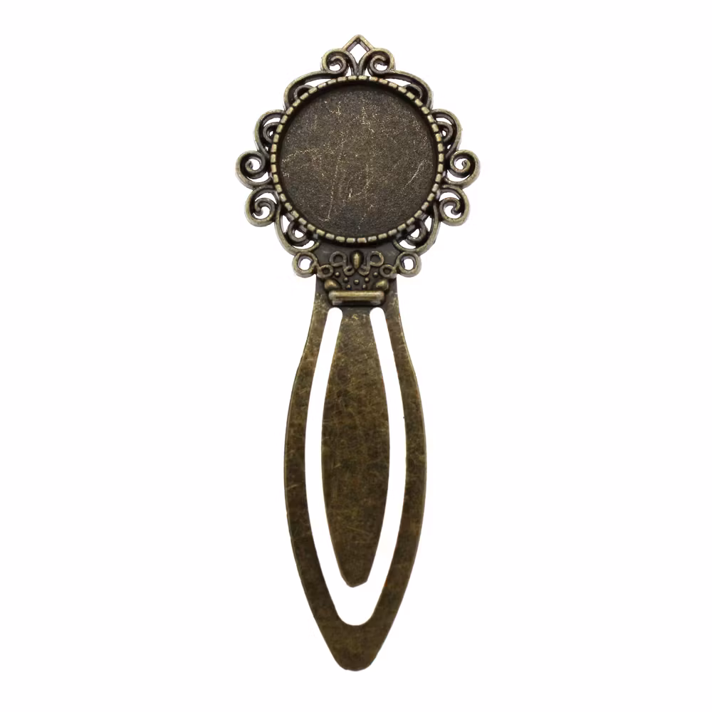 Bronsfärgat Bokmärke till 20mm Cabochon 1st