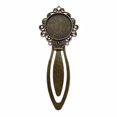 Bronsfärgat Bokmärke till 20mm Cabochon 1st