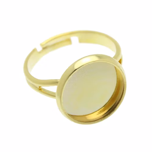 Guldfärgad Ringstomme till 12mm Cabochon 1st