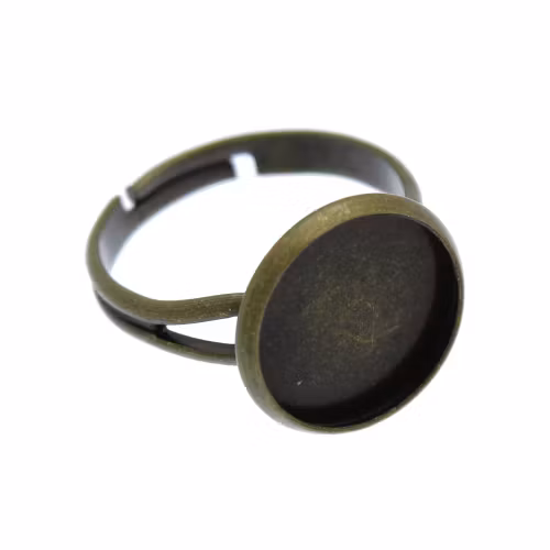 Bronsfärgad Ringstomme till 12mm Cabochon 1st