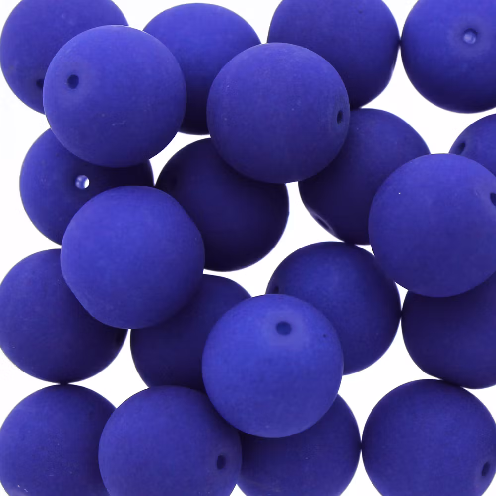 Neon Blue Runda/Druks 10mm 5st