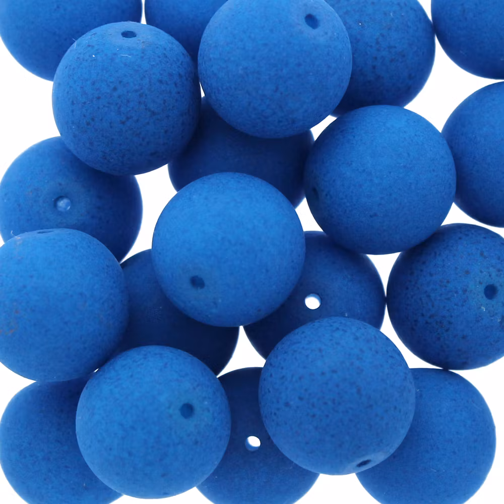 Neon Turquoise Runda/Druks 10mm 5st