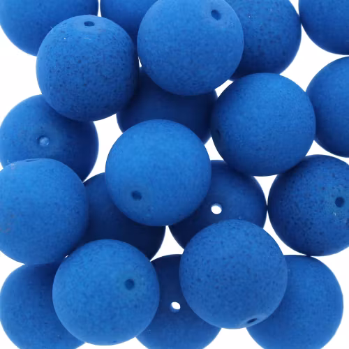 Neon Turquoise Runda/Druks 10mm 5st