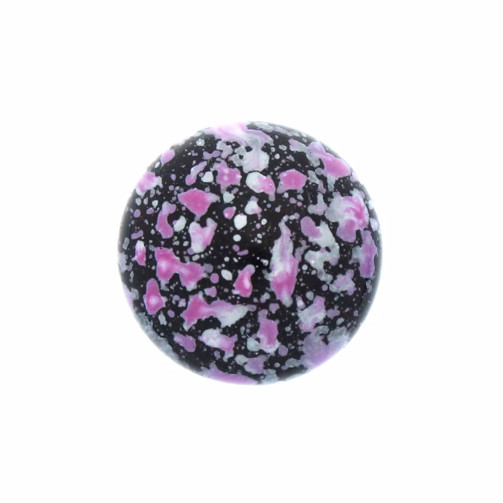 Enamel Pink Silver Cabochon Par Puca 14mm 1st