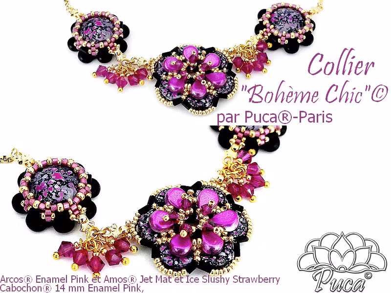 Bohème Chic Halsband Örhängen PDF