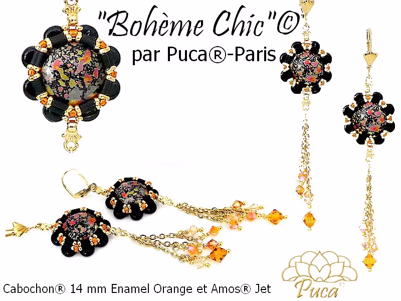 Bohème Chic Halsband Örhängen PDF