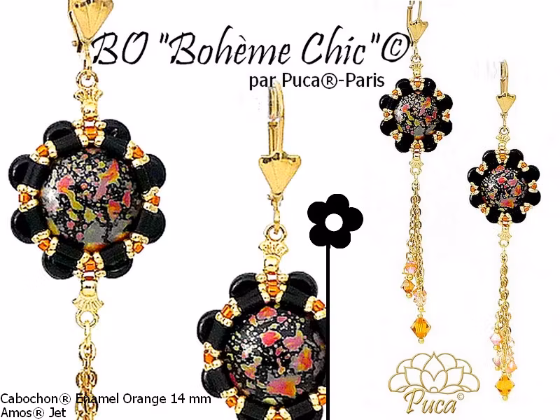 Bohème Chic Halsband Örhängen PDF