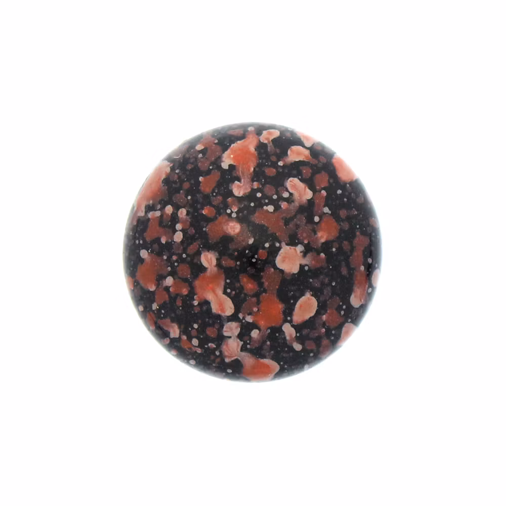 Enamel Red Cabochon Par Puca 14mm 1st