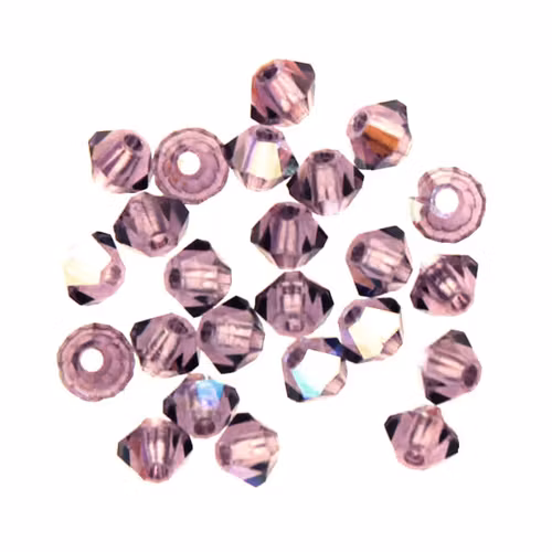 Amethyst AB Preciosa Bicone 3mm 24st