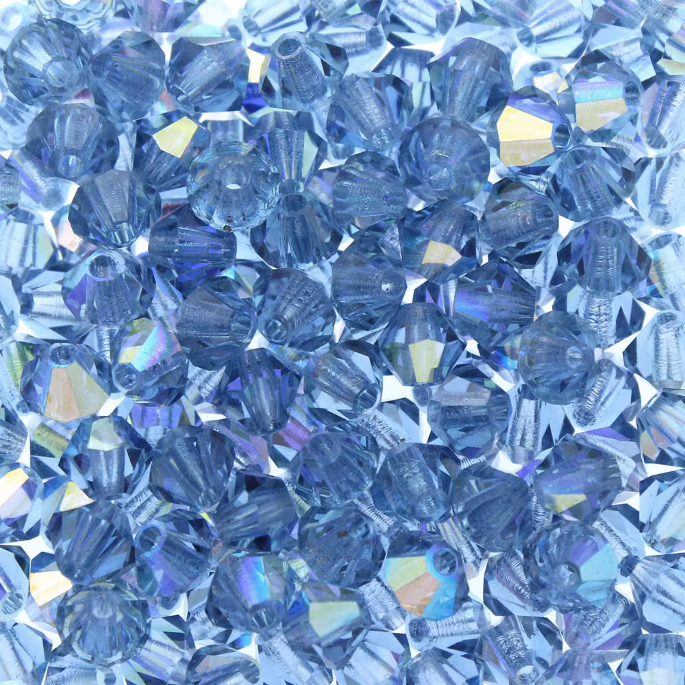 Malibu Blue AB Preciosa Bicone 4mm 24st