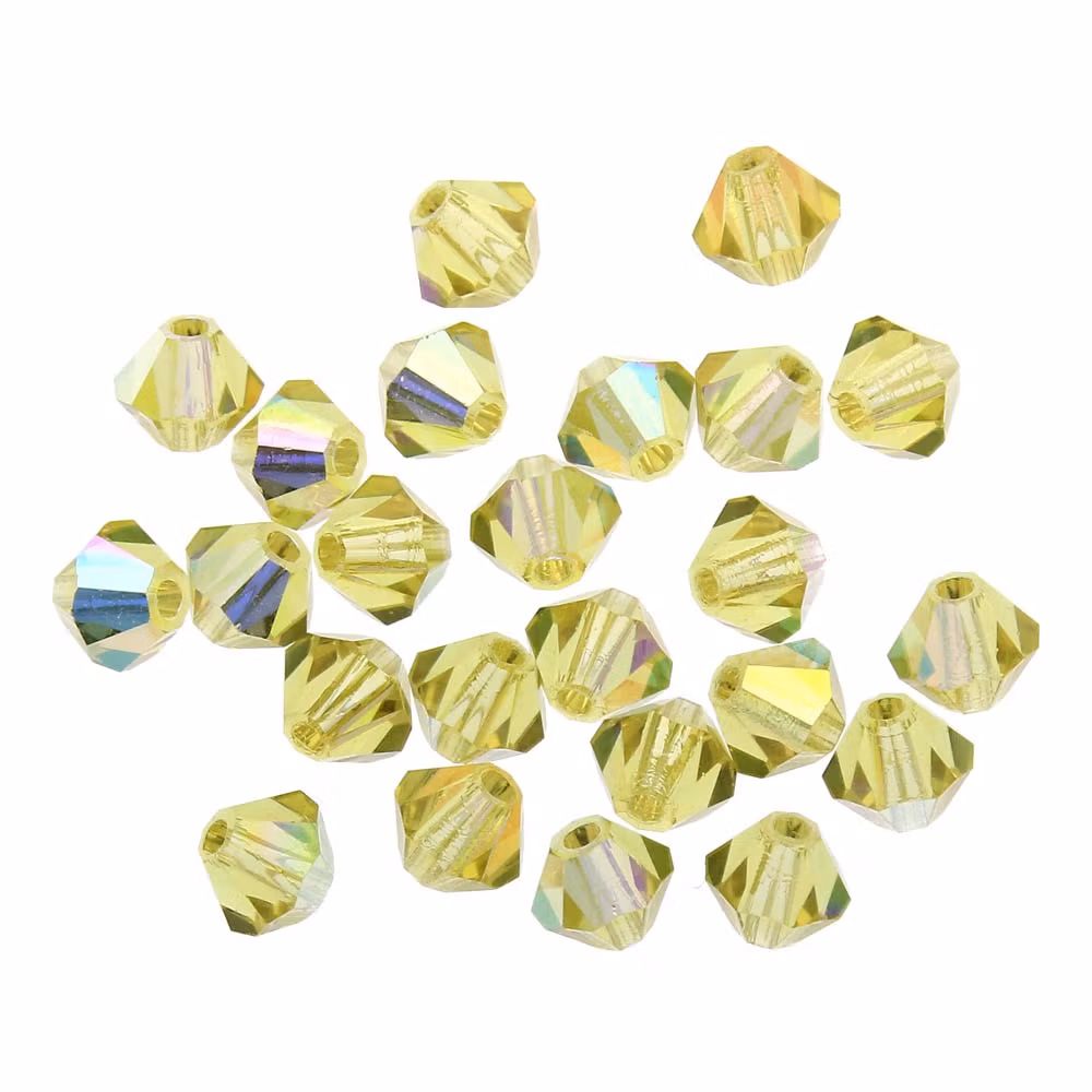 Acid Yellow AB Preciosa Bicone 4mm 24st